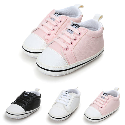 Three baby shoes shoes small baby shoes soft non slip bottom shoes 4682