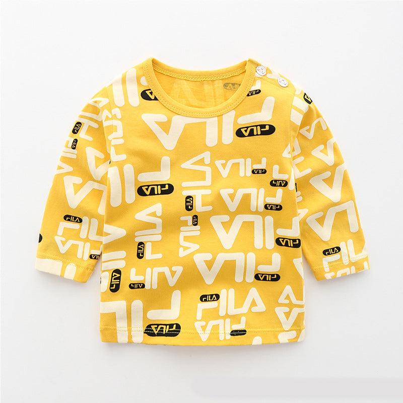 Baby cotton long sleeve T-shirt