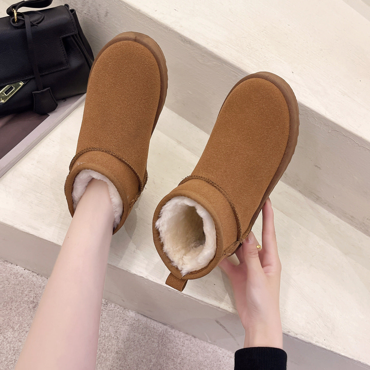 Women's Winter New Flat Short Snow Boots