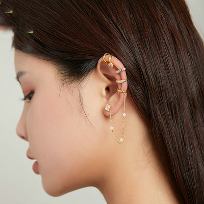 Collection Of Real Gold-plated Snake Ear Clips