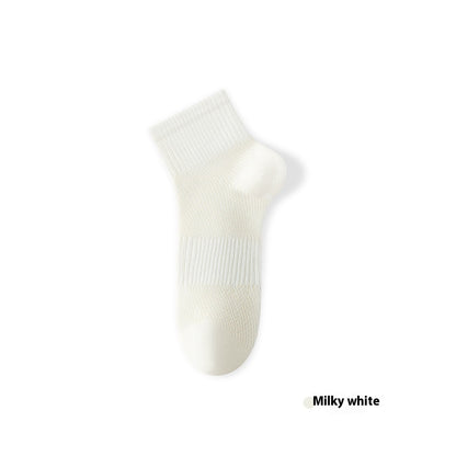 Pure Cotton Summer Antibacterial Breathable Mid-calf Socks Tight