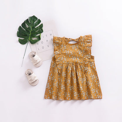 Baby Girl Flying Sleeve Dress