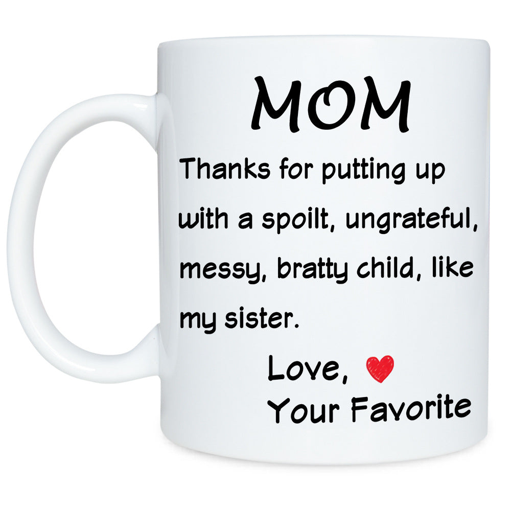 Thanksgiving Father Mother Ceramic Coffee Mug