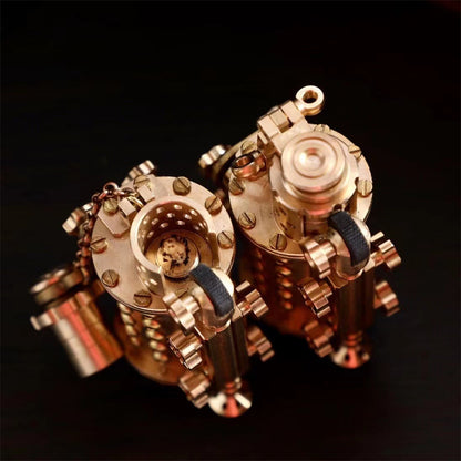 All Copper Handmade Mechanical Punk Kerosene Lighter Trench Machine