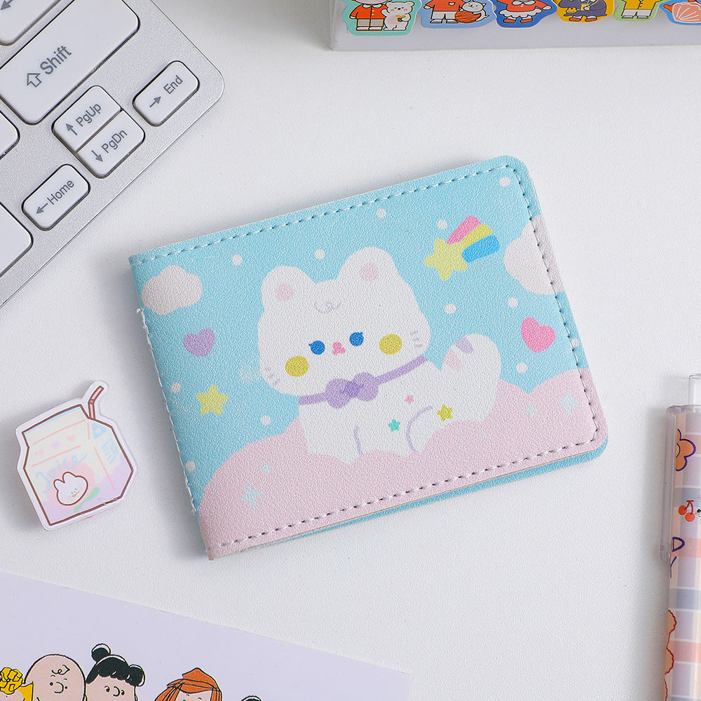 Cartoon Cute Rabbit Driver's License Cover Two-in-one