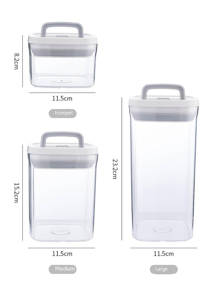 Transparent Stackable Kitchen Dry Goods Crisper