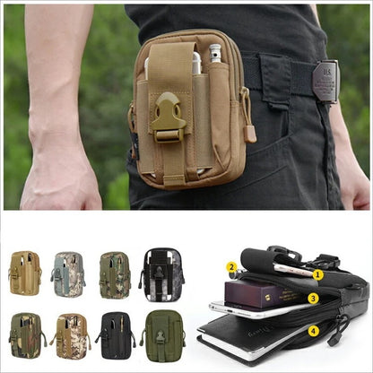 Outdoor Sports Molle Tactical Pocket Male 5.5 6 Inch Waterproof Mobile Phone Bag