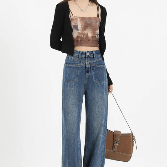 Women's High Waist Loose Jeans