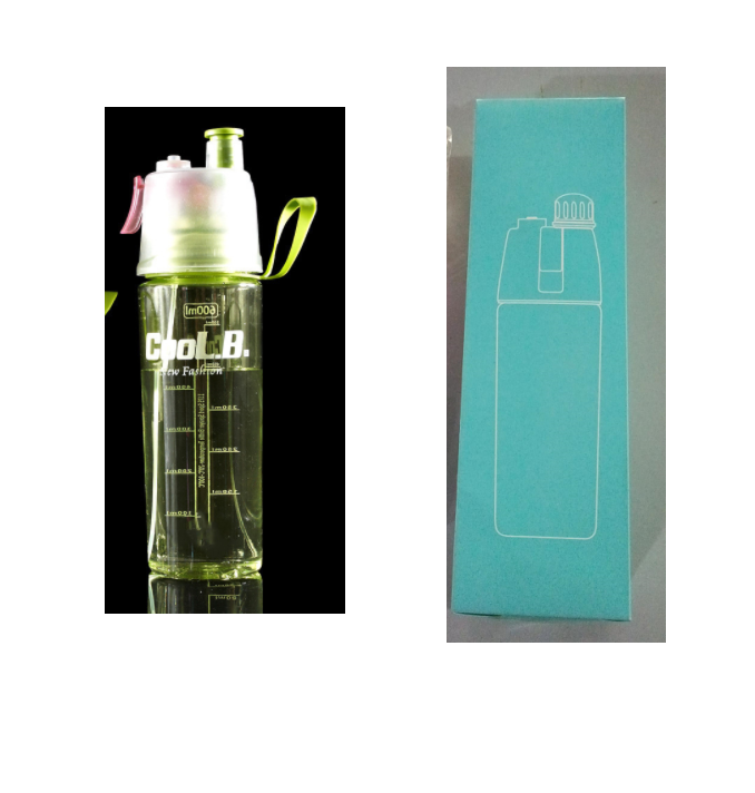 Sports Water Plastic Bottle Outdoor Creative Mist Spray with Leak Proof Portable Drinking Cup