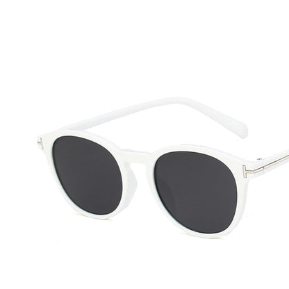 T-shaped round sunglasses