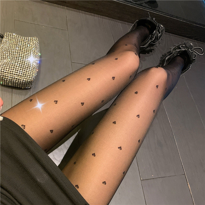 Spring And Summer Ultra-thin Transparent Black Women's Pantyhose