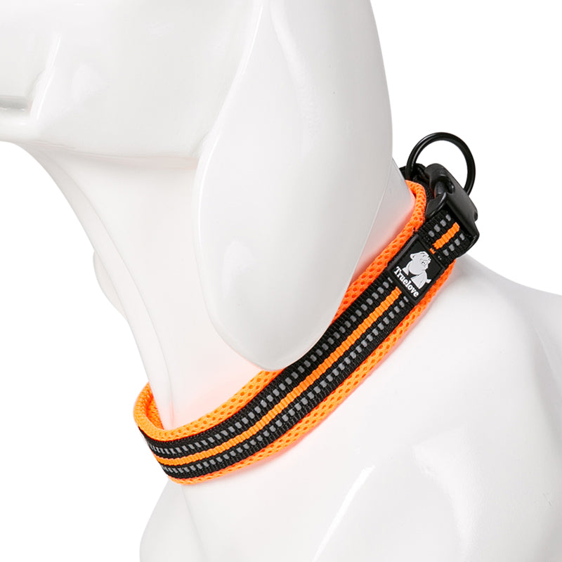 Dog collar nylon reflective adjustable