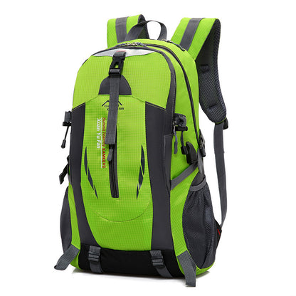 USB rechargeable bag new double shoulder bag male large capacity outdoor mountaineering bag women sports leisure travel bag