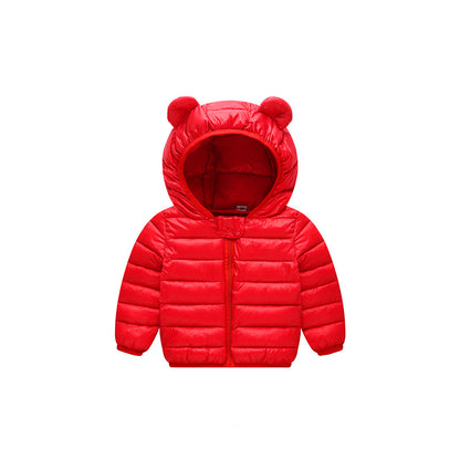 Children's down jacket autumn and winter warm coat light cotton padded coat