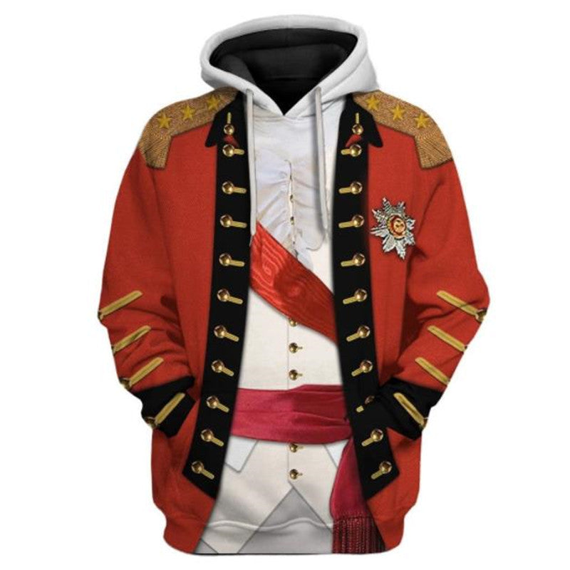 Historical Figures 3d Digital Printed Hoodie