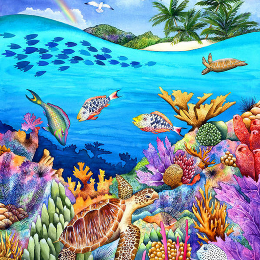 Underwater World Diamond Painting Snow Kneeling Embroidery Cross Stitch