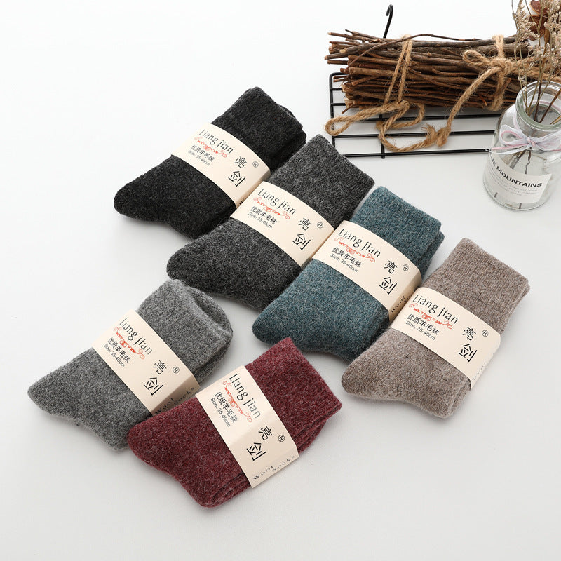 Wool socks thickening plus velvet cashmere socks in stockings