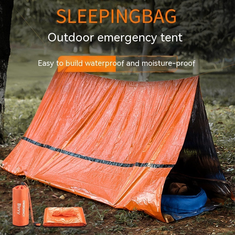 Portable Outdoor Disaster Relief Tent Camping Temporary Simple Sleeping Bag Warm Emergency Blanket