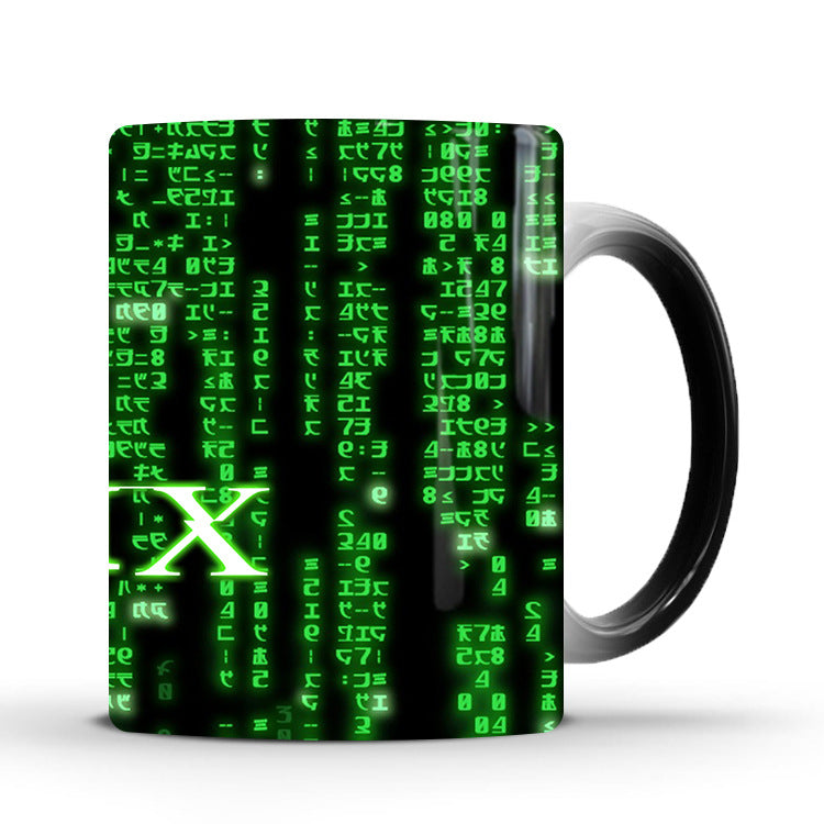 The Matrix Mug Color Change Heat Sensitive Ceramic Coffee Mug