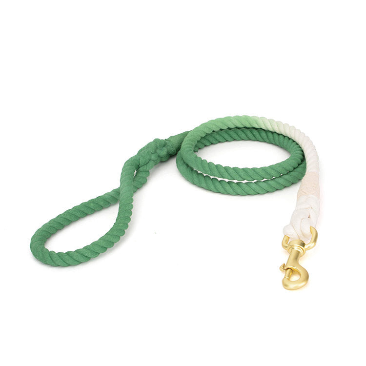 Dog Collar Traction Rope Cotton Rope Hand-knitted Single Head Traction Rope Dog Rope Pet Supplies