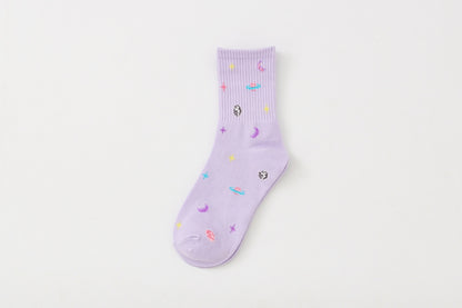 Cosmic starry female socks