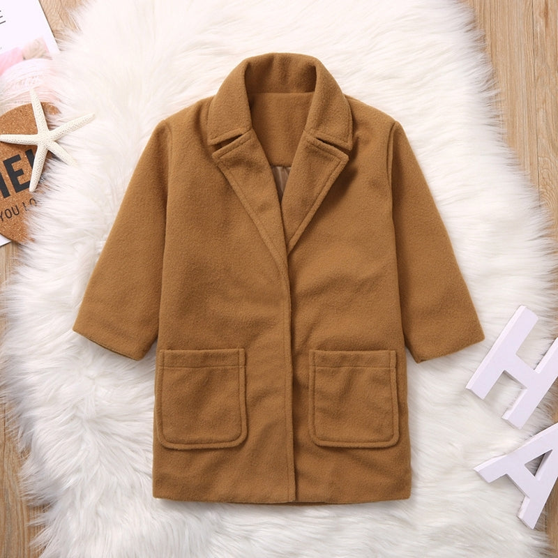 Children's woolen coat