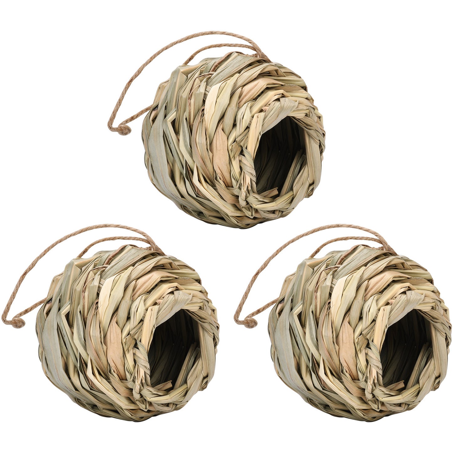 Straw Spherical Round Mouth Outdoor Bird Nest