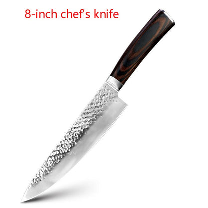 Stainless steel kitchen knives with knife set 6 pieces loose set