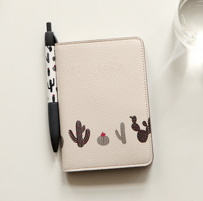 Korea cute animal and plant travel passport holder short passport set multi-function travel document package