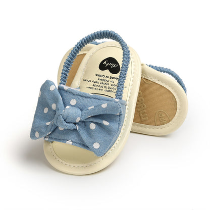 Striped Bow Refreshing Baby Sandals Toddler Soft Sole Baby Shoes Baby Shoes