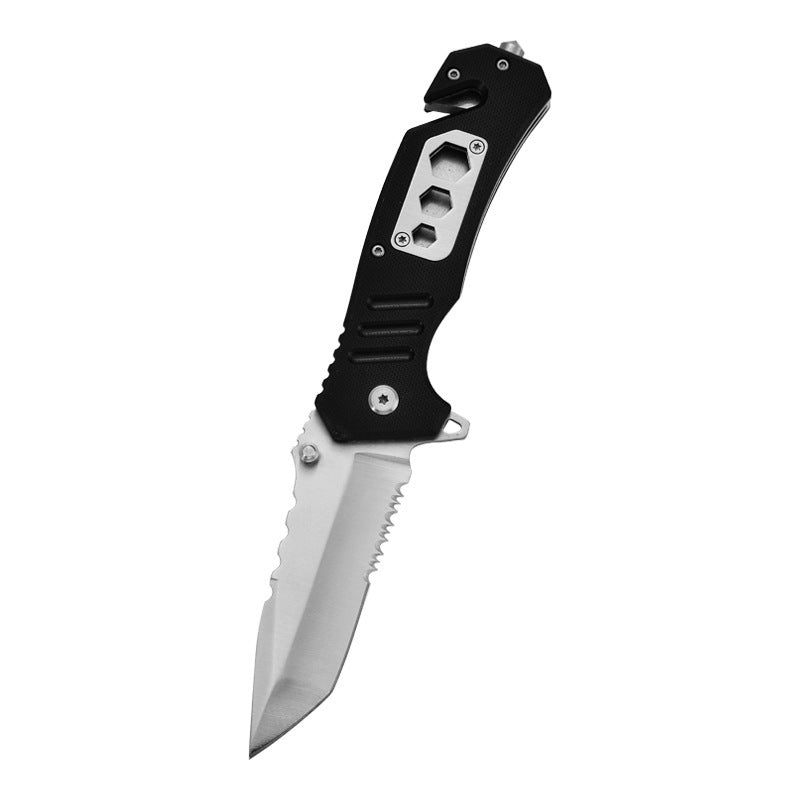 Outdoor Multifunctional Rescue Folding Knife