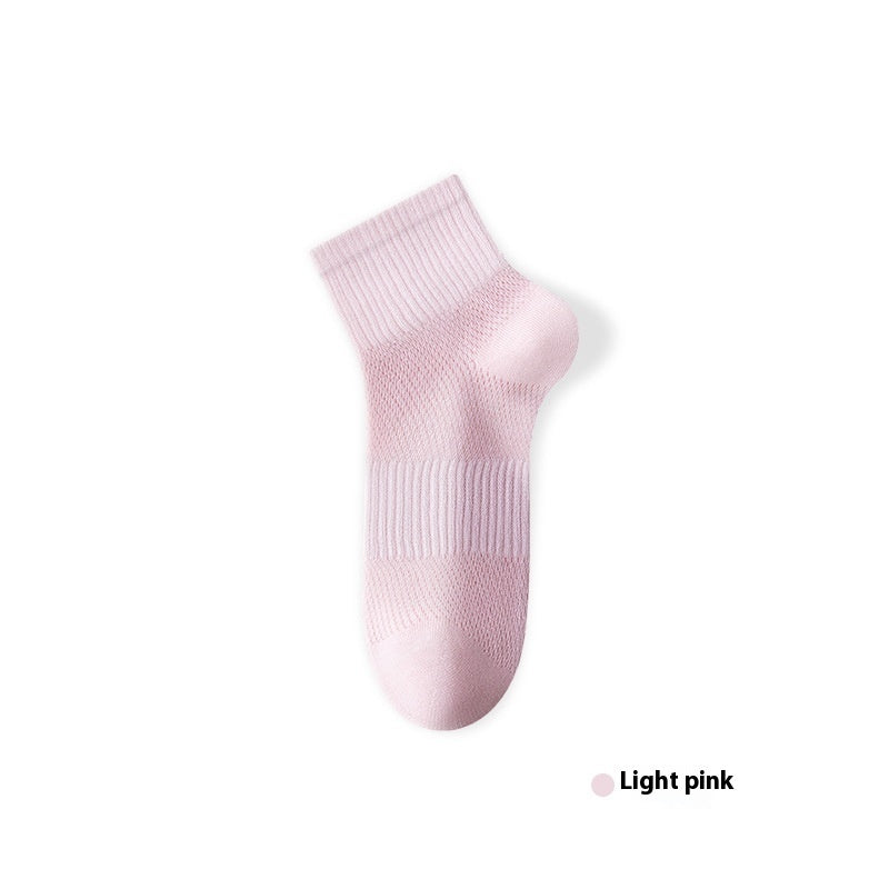 Pure Cotton Summer Antibacterial Breathable Mid-calf Socks Tight