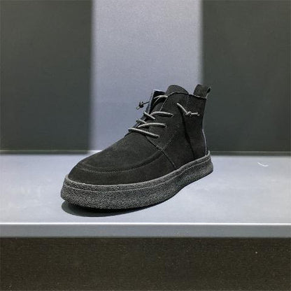 Trendy One-step Casual All-match High-top Thick Sole Shoes