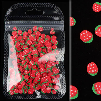 Soft Clay 10g Bag Of Fruit Summer Nail Jewelry Thin Patch Phototherapy