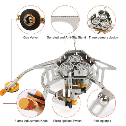 Foldable Portable Split Windproof Picnic Stove