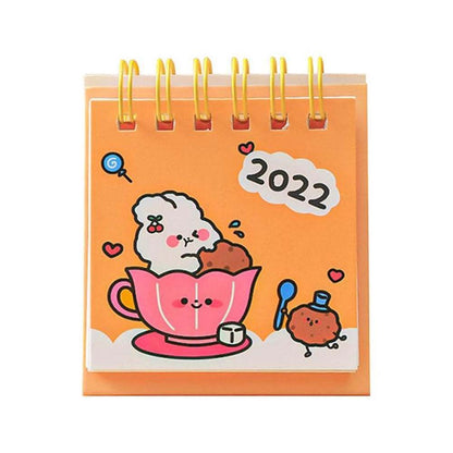 Mini Desktop Desk Calendar Creative Cartoon To Remember Things