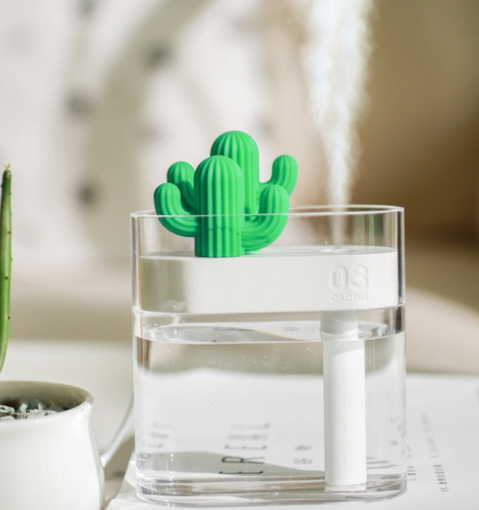 Transparent Landscape Cactus Portable Humidifier