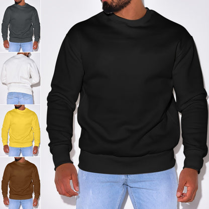 Solid Color Sweater Men's Loose Casual