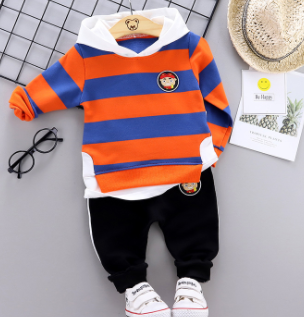 Children's wear baby suit children's striped suit