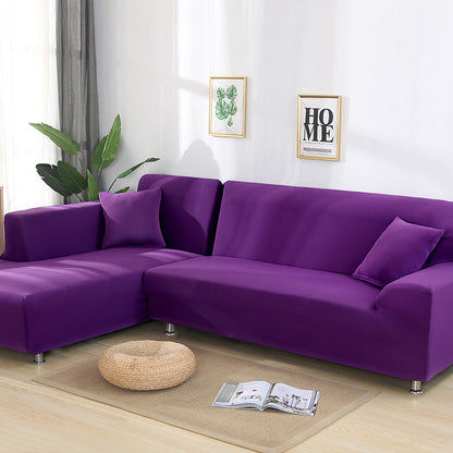 Tight Wrap Sofa Cover Elastic 2 Pieces Sofa Cover