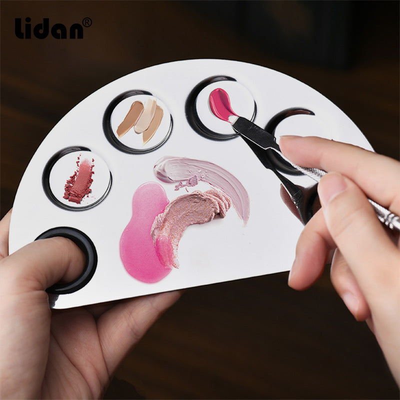 Lidan/Factory Spot Stainless Steel Manicure Color Palette with Color Bar Vein Knife