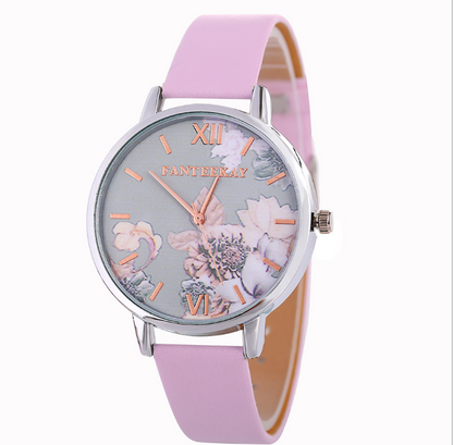 Women's Quartz Watches Major Brand Huawa Belt Quickly Sells Wish Source Broken Flower Watches