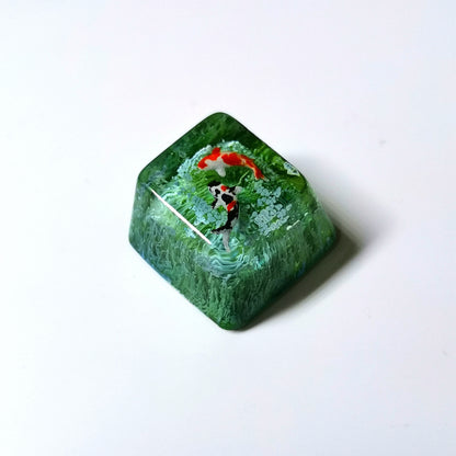 Koi resin mechanical keyboard keycap