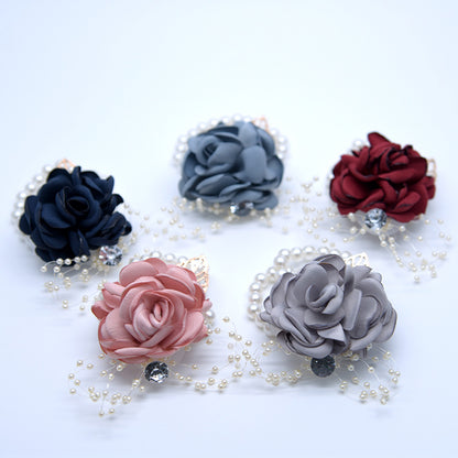 Wrist Flower Bride Bridesmaid Sister Group Wrist Flower Corsage Hand Gift Children Dance Hand