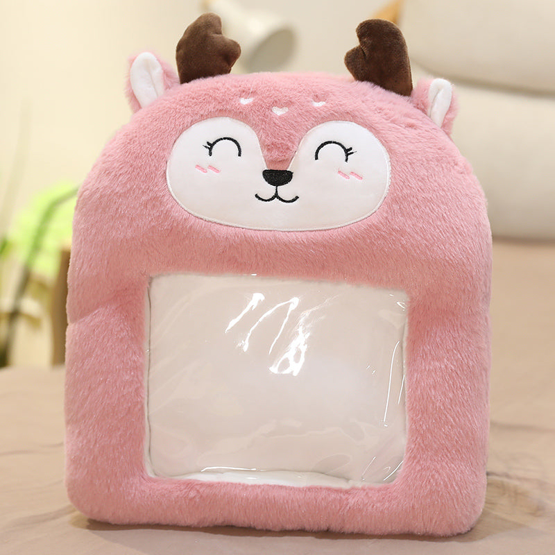 Winter cartoon warm hand pillow