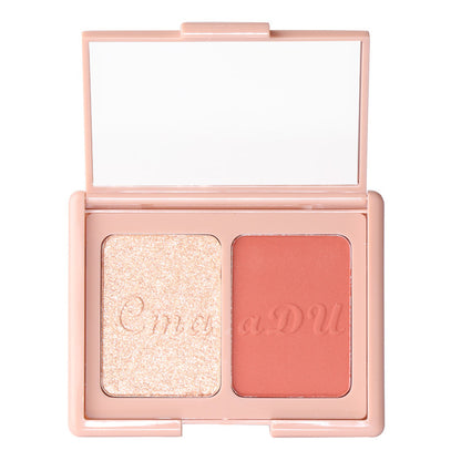 Two-tone Blush Highlighter And Contouring Palette