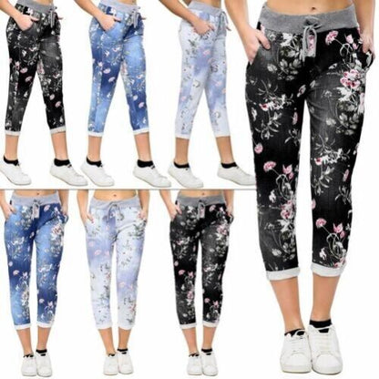 Spring And Summer New European And American Printing Casual Magic Jogger Pants