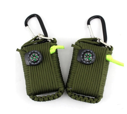 Camping bag climbing umbrella rope equipment kit hand-woven process escape emergency self-help kit outdoor supplies