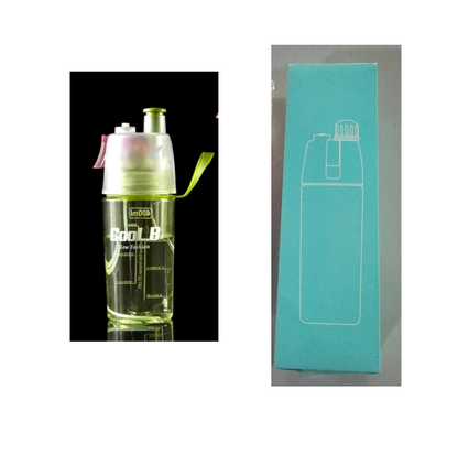 Sports Water Plastic Bottle Outdoor Creative Mist Spray with Leak Proof Portable Drinking Cup