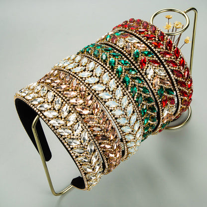 Female Fashion Claw Chain Inlaid Glass Diamond Full Diamond Headband Jewelry